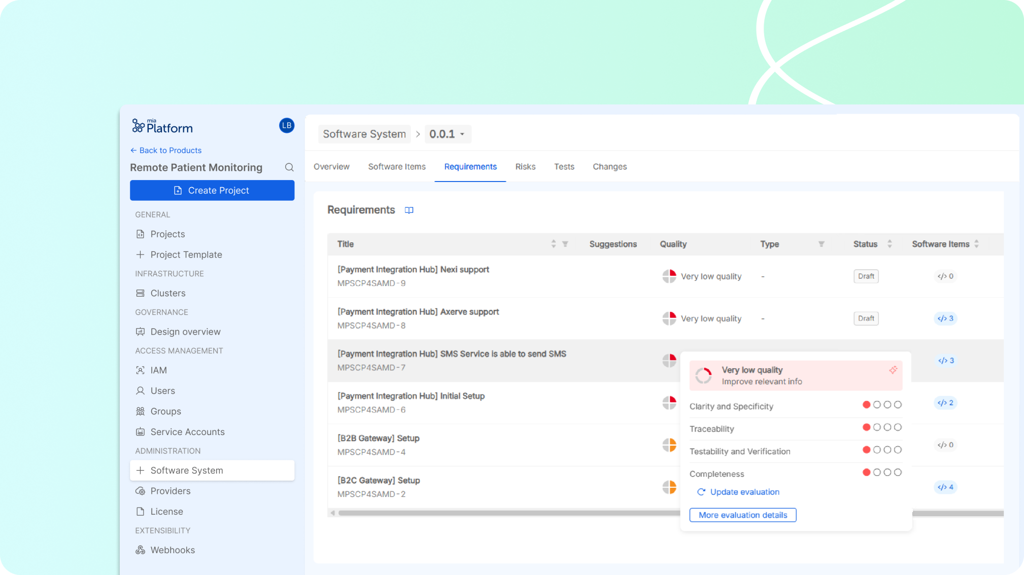 AI-powered Quality Evaluation of Requirements